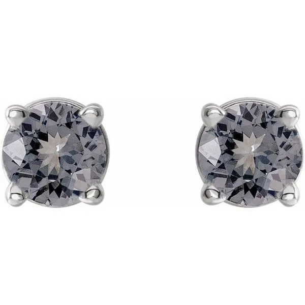 Round 4-Prong Lightweight Stud Earrings Image 2 Hopman Jewelers Elkhart, IN