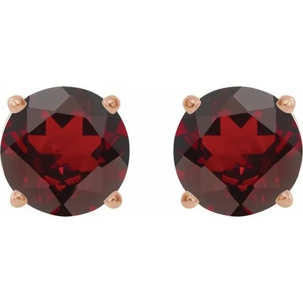 Round 4-Prong Lightweight Stud Earrings Image 2 J. West Jewelers Round Rock, TX