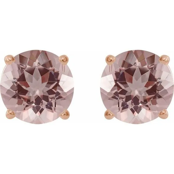 Round 4-Prong Lightweight Stud Earrings Image 2 Long Jewelers Chesapeake, VA