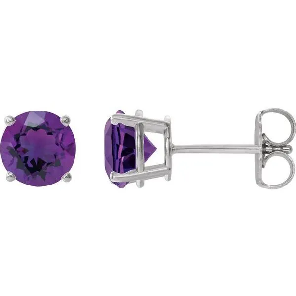 Round 4-Prong Lightweight Stud Earrings Comstock Jewelers Edmonds, WA