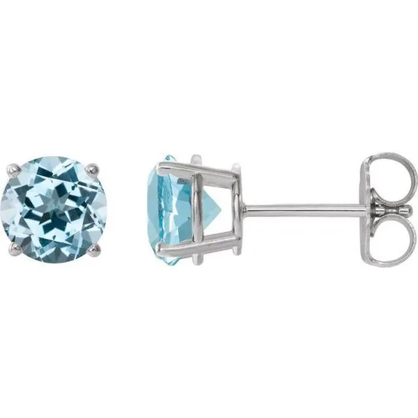 Round 4-Prong Lightweight Stud Earrings J. West Jewelers Round Rock, TX