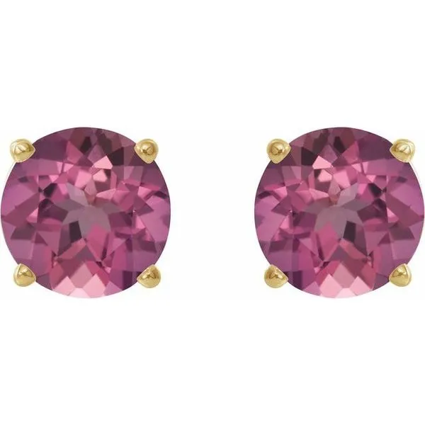 Round 4-Prong Lightweight Stud Earrings Image 2 Blue Heron Jewelry Company Poulsbo, WA