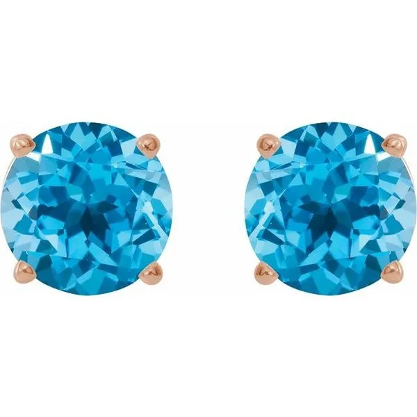 Round 4-Prong Lightweight Stud Earrings Image 2 J. Meredith Jewelers Delafield, WI