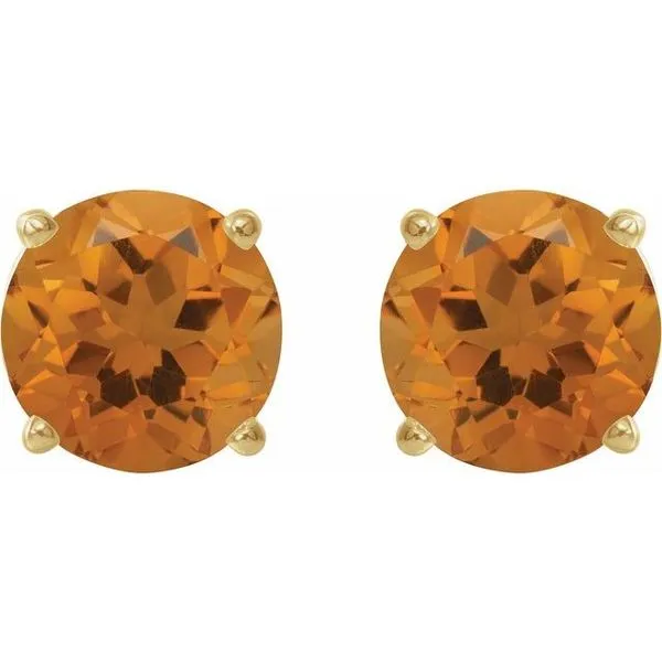 Round 4-Prong Lightweight Stud Earrings Image 2 Diny's Jewelers Middleton, WI