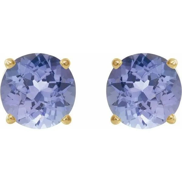 Round 4-Prong Lightweight Stud Earrings Image 2 J. Meredith Jewelers Delafield, WI