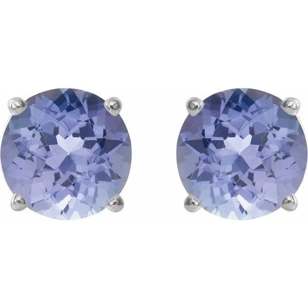 Round 4-Prong Lightweight Stud Earrings Image 2 Jim's Jewelers Tyler, TX