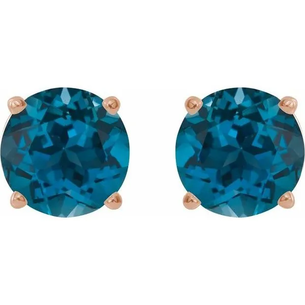 Round 4-Prong Lightweight Stud Earrings Image 2 Rasmussen Jewelers Spanish Fork, UT