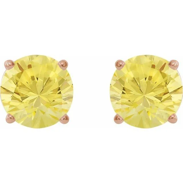 Round 4-Prong Lightweight Stud Earrings Image 2 J. Meredith Jewelers Delafield, WI