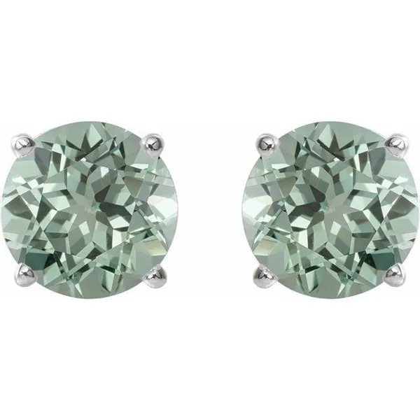 Round 4-Prong Lightweight Stud Earrings Image 2 Hopman Jewelers Elkhart, IN