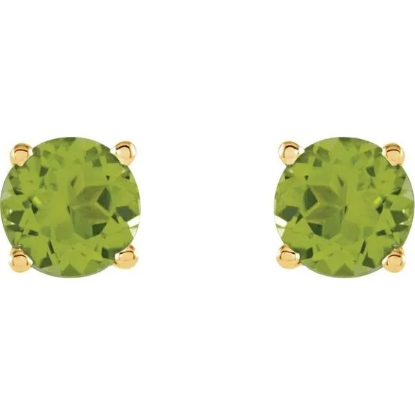 Round 4-Prong Lightweight Stud Earrings Image 2 Hopman Jewelers Elkhart, IN