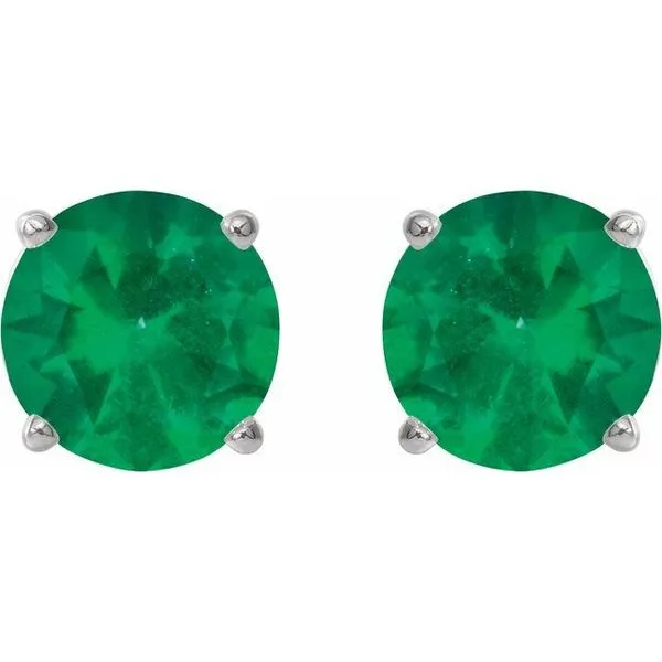 Round 4-Prong Lightweight Stud Earrings Image 2 Avitabile Fine Jewelers Hanover, MA
