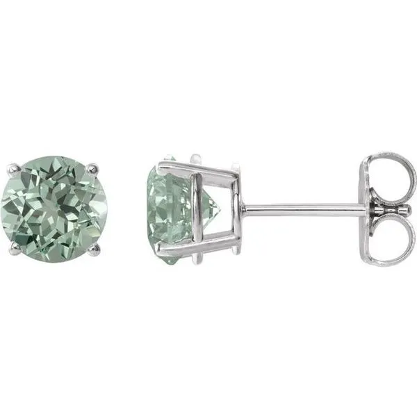 Round 4-Prong Lightweight Stud Earrings Blue Heron Jewelry Company Poulsbo, WA