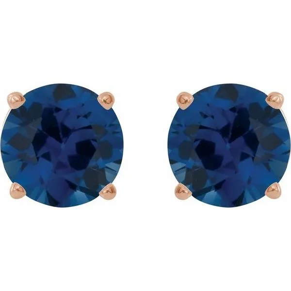 Round 4-Prong Lightweight Stud Earrings Image 2 Gysbers Jewelry Waupun, WI