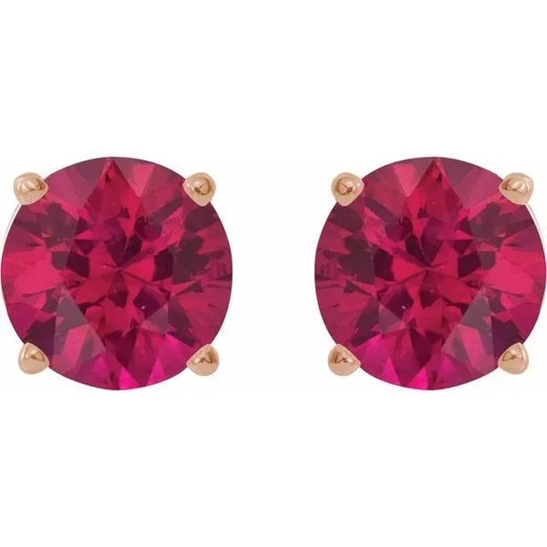 Round 4-Prong Lightweight Stud Earrings Image 2 Hopman Jewelers Elkhart, IN