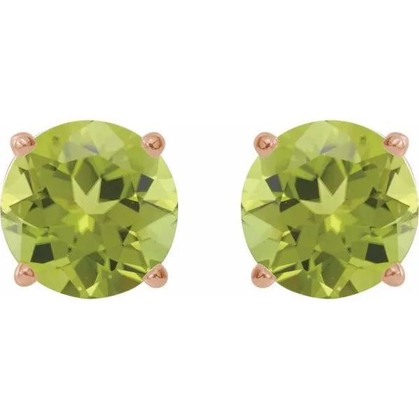 Round 4-Prong Lightweight Stud Earrings Image 2 Diny's Jewelers Middleton, WI