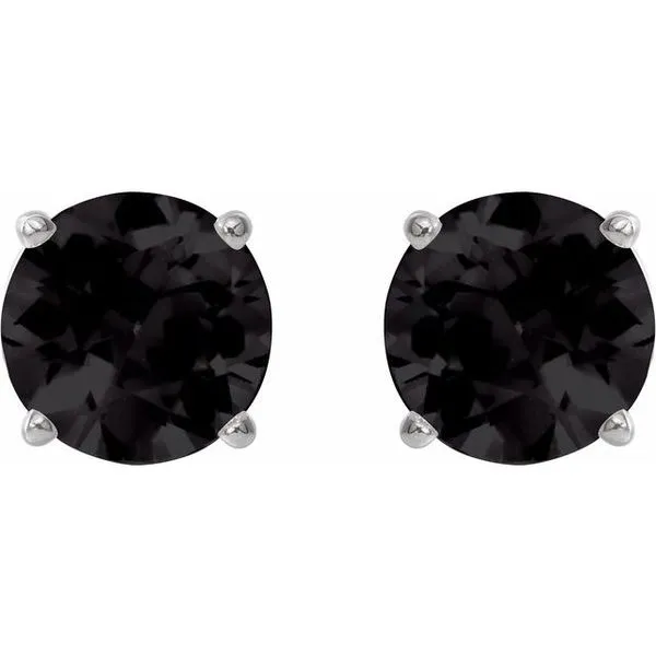 Round 4-Prong Lightweight Stud Earrings Image 2 Blue Heron Jewelry Company Poulsbo, WA