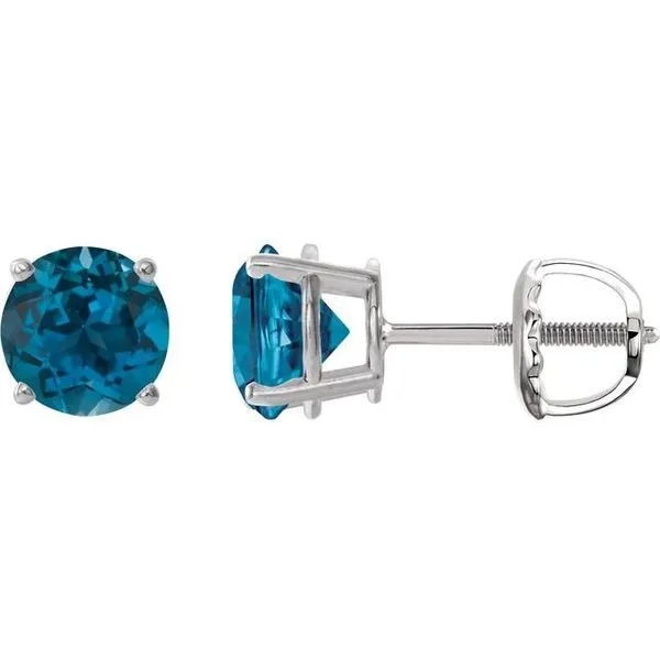 Round 4-Prong Lightweight Stud Earrings Designer Jewelers Westborough, MA