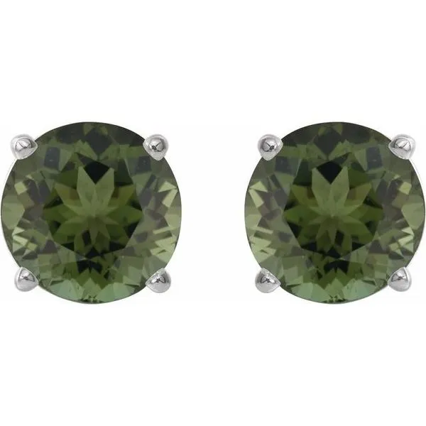 Round 4-Prong Lightweight Stud Earrings Image 2 Studio D Jewelers Woodstock, IL