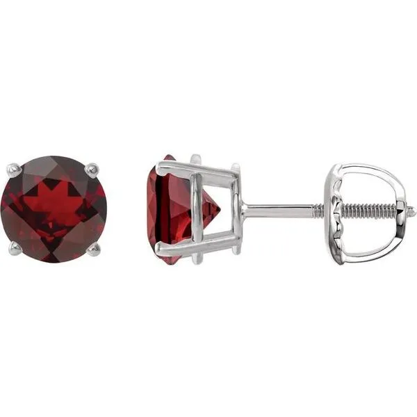 Round 4-Prong Lightweight Stud Earrings Delfine's Jewelry Charleston, WV