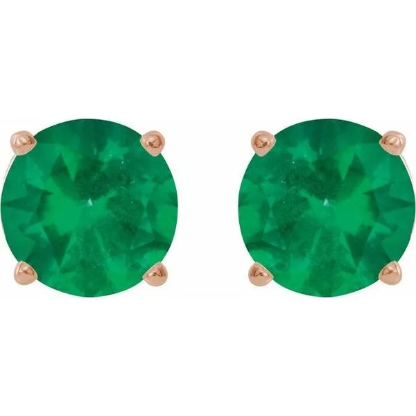 Round 4-Prong Lightweight Stud Earrings Image 2 Cherry Street Jewelers Tulsa, OK