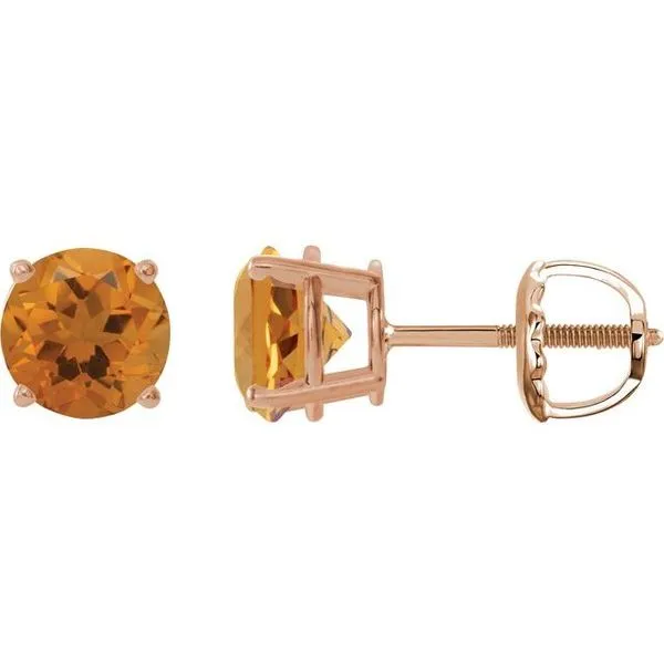 Round 4-Prong Lightweight Stud Earrings D'Errico Jewelry Scarsdale, NY