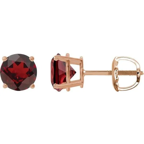 Round 4-Prong Lightweight Stud Earrings Delfine's Jewelry Charleston, WV