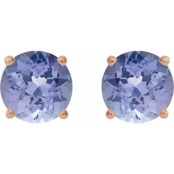 Round 4-Prong Lightweight Stud Earrings Image 2 The Diamond Shop, Inc. Lewiston, ID