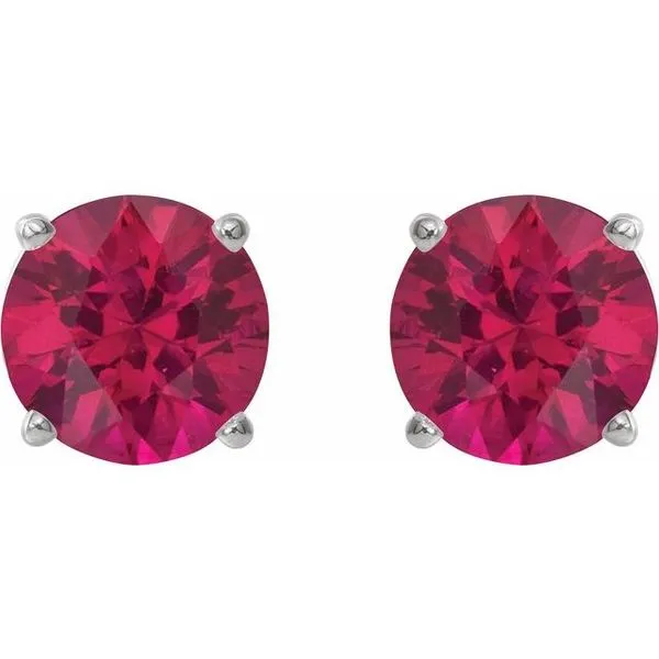Round 4-Prong Lightweight Stud Earrings Image 2 D'Errico Jewelry Scarsdale, NY
