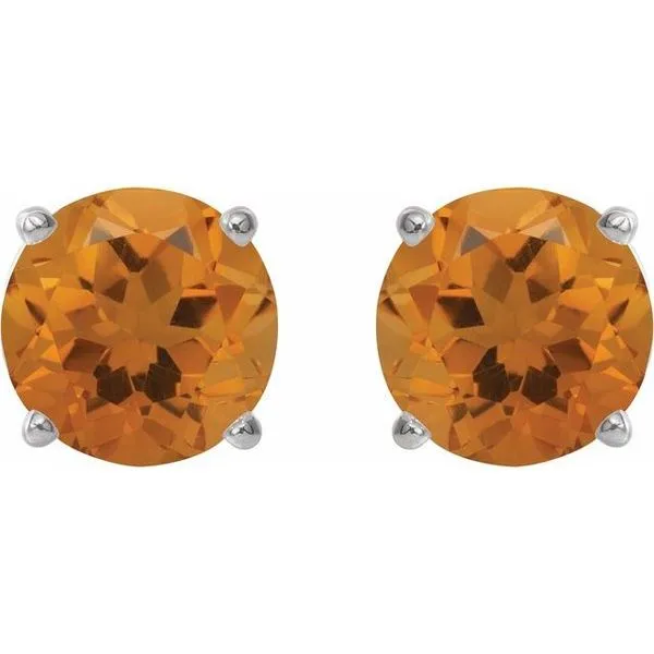Round 4-Prong Lightweight Stud Earrings Image 2 Austin's Fine Diamonds & Jewelry Lyndhurst, NJ