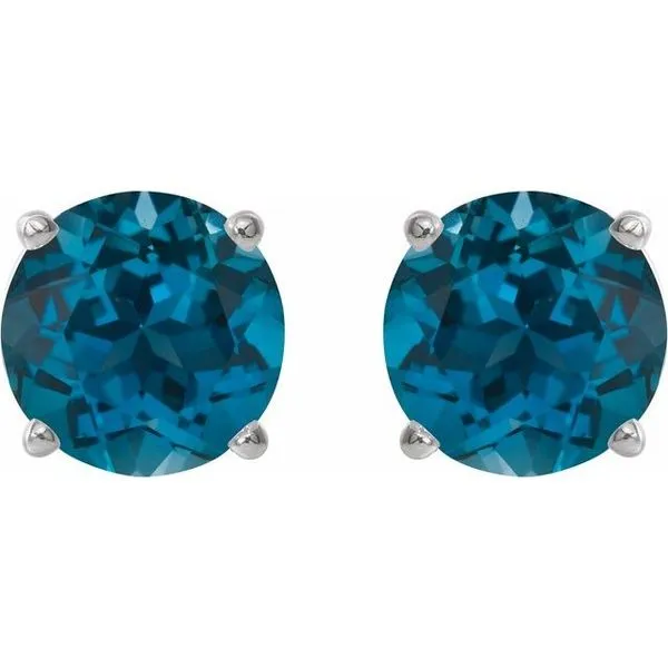 Round 4-Prong Lightweight Stud Earrings Image 2 Gysbers Jewelry Waupun, WI