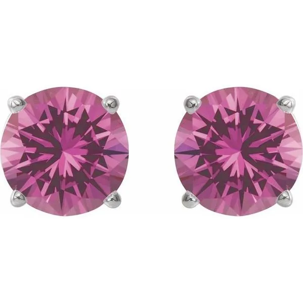 Round 4-Prong Lightweight Stud Earrings Image 2 Arlene's Fine Jewelry Vidalia, GA