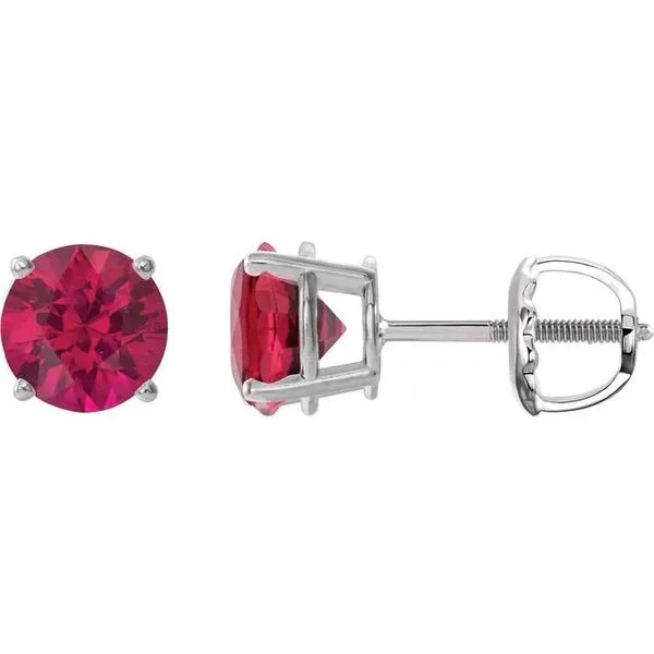 Round 4-Prong Lightweight Stud Earrings John E. Koller Jewelry Designs owasso, OK