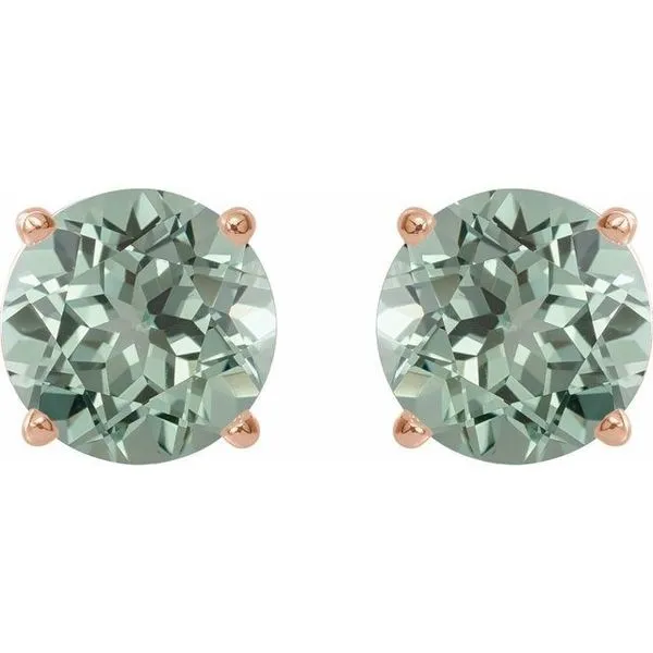 Round 4-Prong Lightweight Stud Earrings Image 2 McCoy Jewelers Bartlesville, OK
