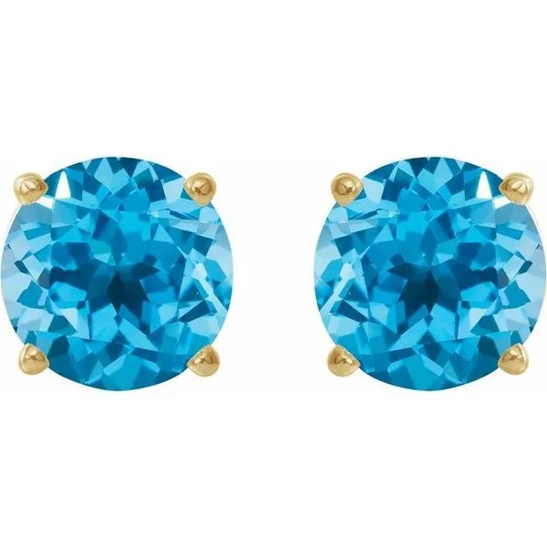 Round 4-Prong Lightweight Stud Earrings Image 2 Hopman Jewelers Elkhart, IN