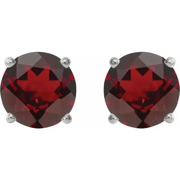 Round 4-Prong Lightweight Stud Earrings Image 2 Hopman Jewelers Elkhart, IN