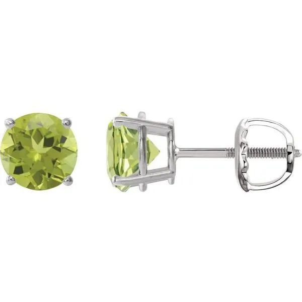 Round 4-Prong Lightweight Stud Earrings Delfine's Jewelry Charleston, WV
