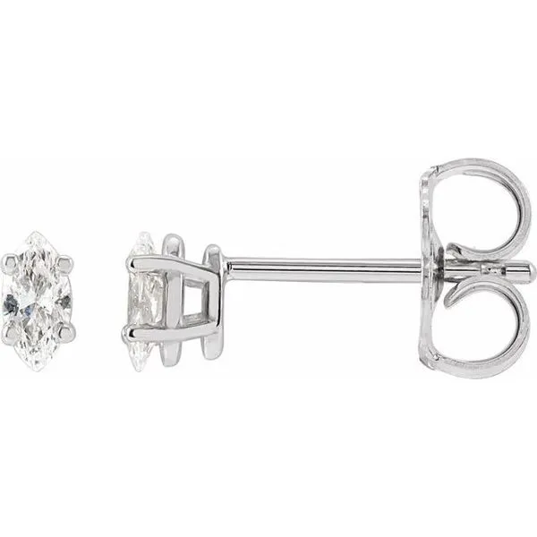 Marquise 4-Prong Lightweight Stud Earrings Leslie E. Sandler Fine Jewelry and Gemstones rockville , MD