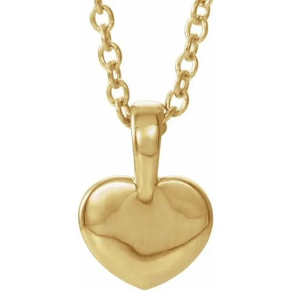 Youth Heart Necklace Image 3 Hopman Jewelers Elkhart, IN