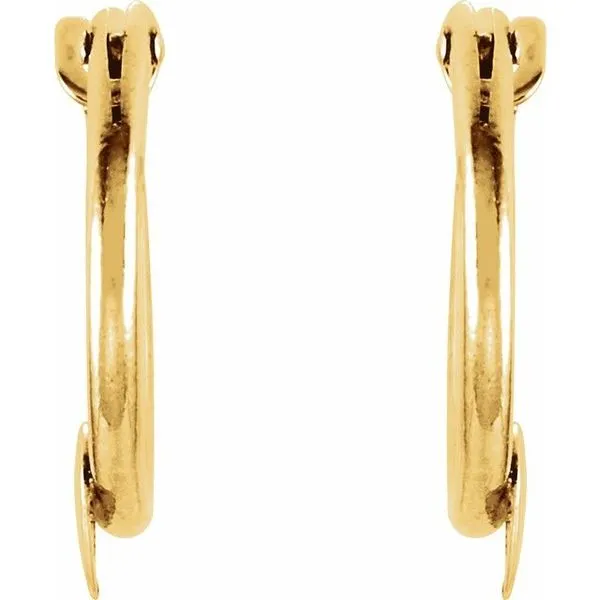 Youth Heart Hoop Earrings Image 2 Hopman Jewelers Elkhart, IN