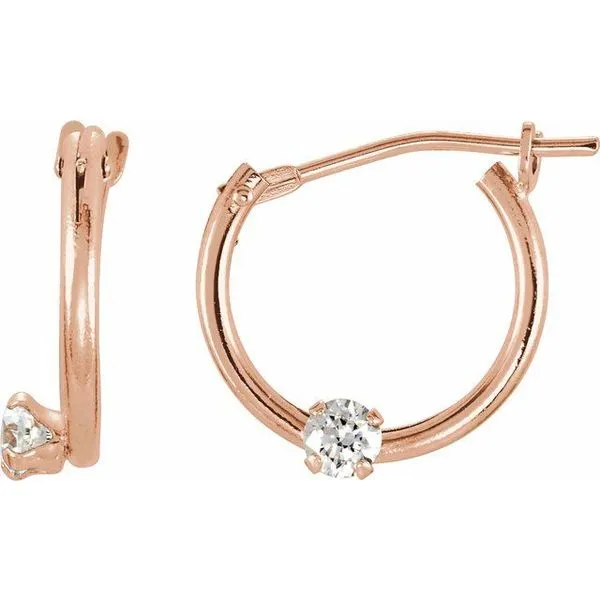 Youth Accented Hoop Earrings J. Meredith Jewelers Delafield, WI