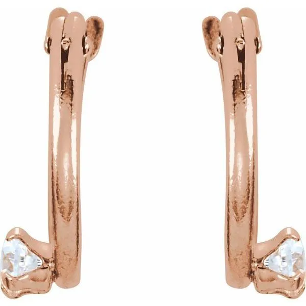 Youth Accented Hoop Earrings Image 2 Rasmussen Jewelers Spanish Fork, UT