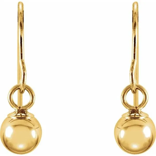 Youth Ball Earrings Image 2 Hopman Jewelers Elkhart, IN