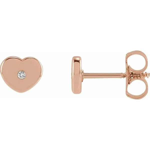 Youth Heart Earrings J. Meredith Jewelers Delafield, WI