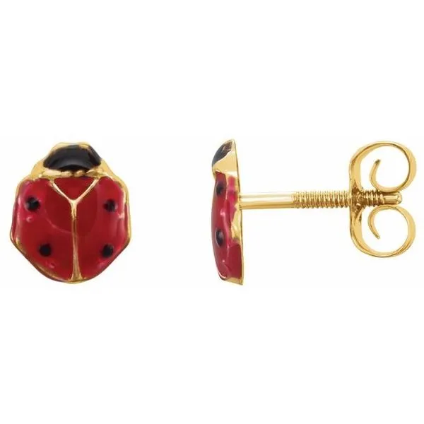 Youth Ladybug Earrings Jewelry Design Studio Jensen Beach, FL