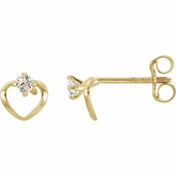 Youth Heart Earrings Cherry Street Jewelers Tulsa, OK