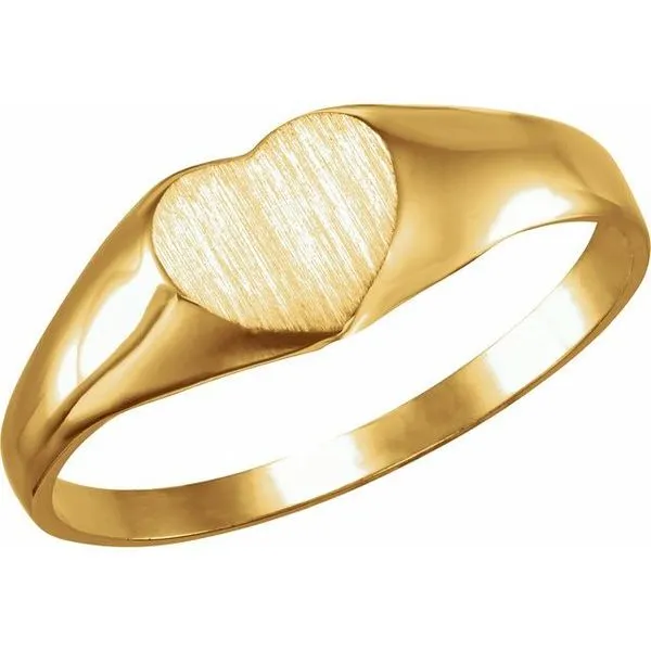 Youth Heart Signet Ring Jewelry Design Studio Jensen Beach, FL