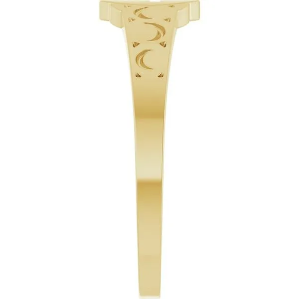 Youth Cross Signet Ring Image 4 Hopman Jewelers Elkhart, IN