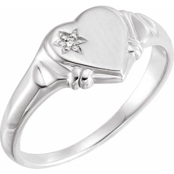 Accented Youth Heart Ring Rasmussen Jewelers Spanish Fork, UT