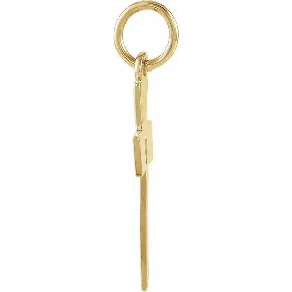 Youth Pierced Heart Cross Pendant Image 2 Hopman Jewelers Elkhart, IN