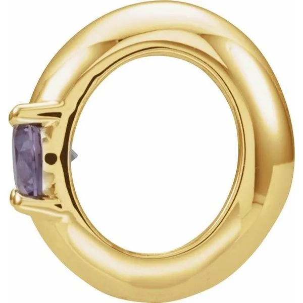 Birth of a Child® Miniature Imitation Birthstone Ring Pendant Image 2 J. Meredith Jewelers Delafield, WI